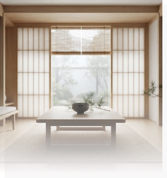 A quiet corner of the restaurant